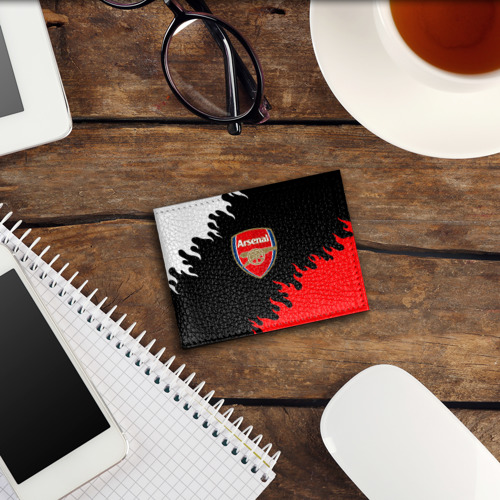 Обложка для студенческого билета Arsenal fc flame, цвет черный - фото 3