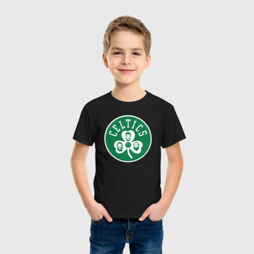 Детская футболка хлопок Celtics players, цвет черный - фото 3