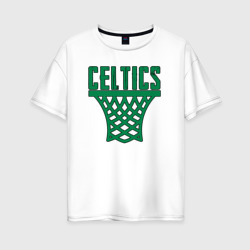 Женская футболка хлопок Oversize Celtics net