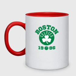 Кружка двухцветная Boston Celtics 1986