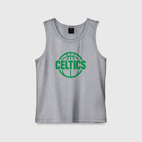 Детская майка хлопок Celtics ball, цвет меланж