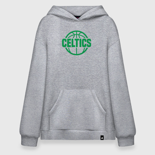 Худи SuperOversize хлопок Celtics ball, цвет меланж