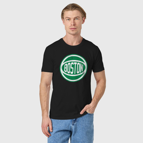 Мужская футболка хлопок Ball Celtics, цвет черный - фото 3