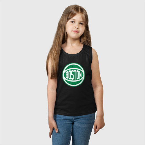Детская майка хлопок Ball Celtics, цвет черный - фото 3