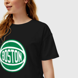Женская футболка хлопок Oversize Ball Celtics - фото 2