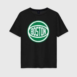 Женская футболка хлопок Oversize Ball Celtics