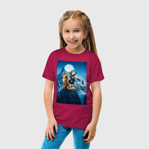Детская футболка хлопок Альфа и Омега любовь, цвет маджента - фото 5