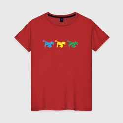 Оrigami horse – Женская футболка хлопок с принтом купить со скидкой в -20%
