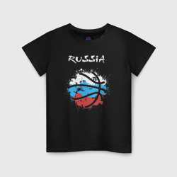 Детская футболка хлопок Russia basket