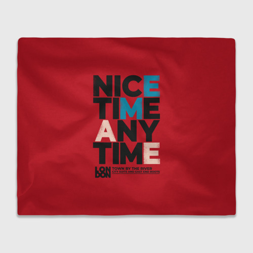 Плед 3D Nice time any time, цвет 3D (велсофт)