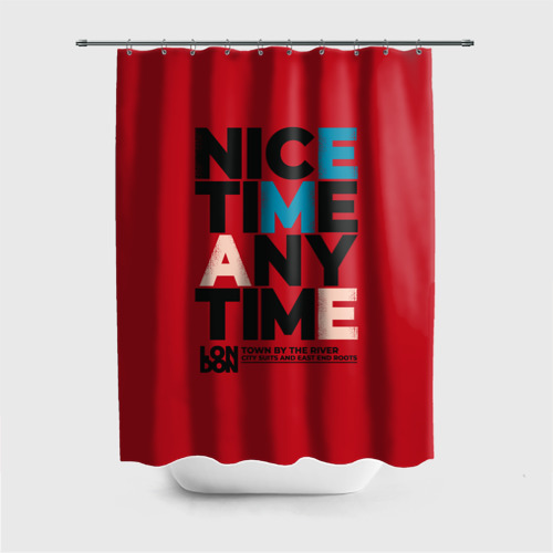 Штора 3D для ванной Nice time any time