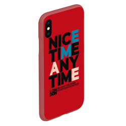 Чехол для iPhone XS Max матовый Nice time any time - фото 2