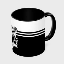 Кружка с полной запечаткой Ливерпуль - черно-белый