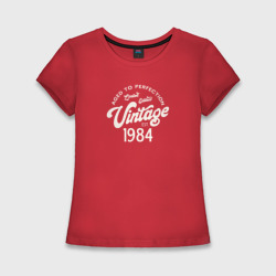Женская футболка хлопок Slim 1984 год - выдержанный до совершенства