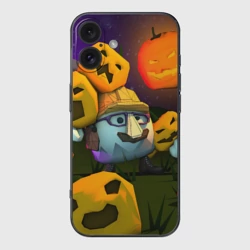 Чехол для iPhone 16 силиконовый с защитой камеры Гарибальди Хэллоуин