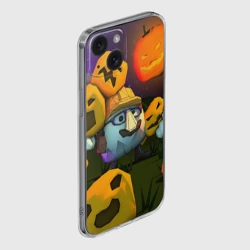 Чехол для iPhone 15 силиконовый с защитой камеры Гарибальди Хэллоуин - фото 2