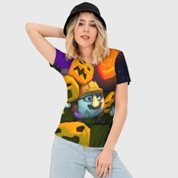 Женская футболка 3D Slim Гарибальди Хэллоуин - фото 2