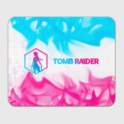 Прямоугольный коврик для мышки Tomb Raider neon gradient style по-горизонтали