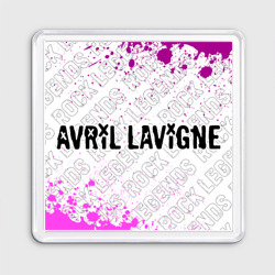 Магнит 55*55 Avril Lavigne rock legends по-горизонтали