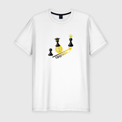 Мужская футболка хлопок Slim Пешка в шахматах