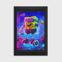 Ежедневник Sponge Bob on a gyro scooter - ai art