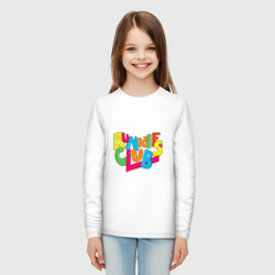 Детский лонгслив хлопок NewJeans Bunnies Club colorful - фото 2