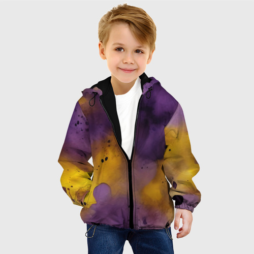 Детская куртка 3D с принтом Акварелика, фото на моделе #1
