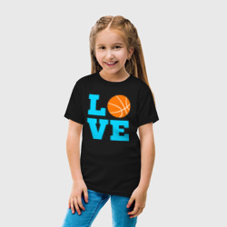 Детская футболка хлопок Любовь к баскетболу - фото 2