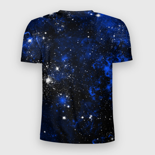 Мужская футболка 3D Slim Знак зодиака Овен на тёмном фоне со звёздами, цвет 3D печать - фото 2