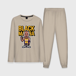 Мужская пижама с лонгсливом хлопок Kobe black mamba