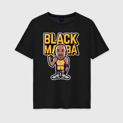 Женская футболка хлопок Oversize Kobe black mamba