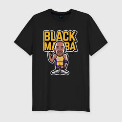 Мужская футболка хлопок Slim Kobe black mamba