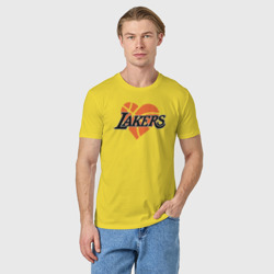 Мужская футболка хлопок Love Lakers - фото 2