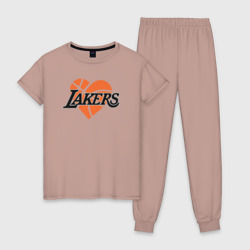 Женская пижама хлопок Love Lakers