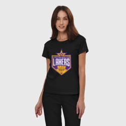 Женская пижама хлопок Los Angelas Lakers star - фото 2