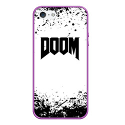 Чехол для iPhone 5/5S матовый Doom black splash