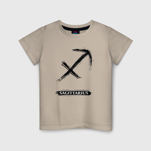 Детская футболка хлопок Sagittarius, цвет миндальный