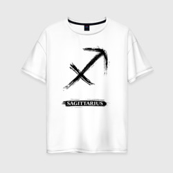 Женская футболка хлопок Oversize Sagittarius