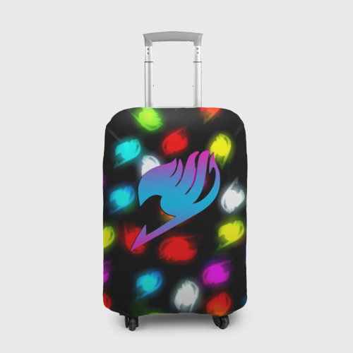 Чехол для чемодана 3D Fairy Tail неоновые лого, цвет 3D печать