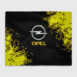 Плед 3D Opel желтые краски