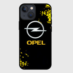 Чехол для iPhone 13 mini Opel желтые краски