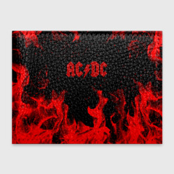 Обложка для студенческого билета AC DC огненный стиль