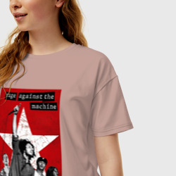 Женская футболка хлопок Oversize Rage Against the Machine - group - фото 2