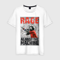 RATM - curly vocalist  – Мужская футболка хлопок с принтом купить со скидкой в -20%
