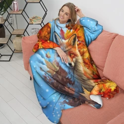 Плед с рукавами Лиса осень-зима - фото 2