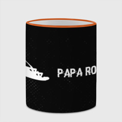 Кружка с полной запечаткой Papa Roach glitch на темном фоне по-горизонтали - фото 2