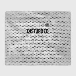 Плед 3D Disturbed glitch на светлом фоне посередине