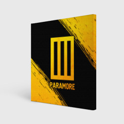 Холст квадратный Paramore - gold gradient