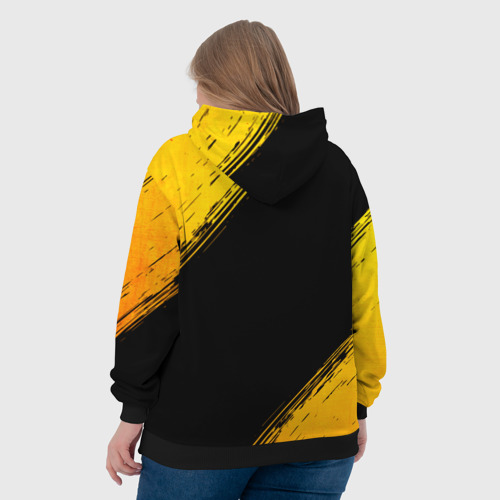 Женская толстовка 3D Paramore - gold gradient, цвет 3D печать - фото 7