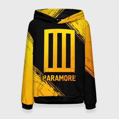 Женская толстовка 3D Paramore - gold gradient, цвет 3D печать